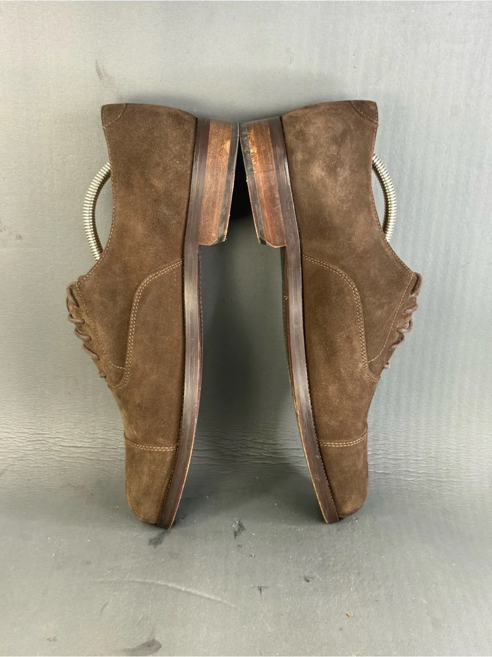 Polo Ralph Lauren brown suede Oxford cap-toe shoes men’s size 12